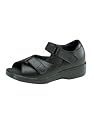 Mens Apex Black Conform Comfort Sandal (Relieves Bunions, Hammertoes and other foot pain) Recommended for diabetes and arthritis