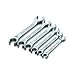 SK 378 SuperKrome 6-Point 9-Millimeter to 21-Millimeter 15-Degree Offset Flare Nut Wrench Set