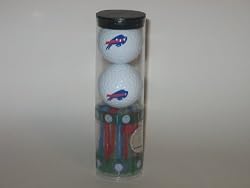 BUFFALO BILLS 2 Logo GOLF BALLS and 8 Team TEES