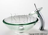Kraus Glass Vessel Sink Combo w/ Vessel Faucet C-GV-101-19mm-10CH