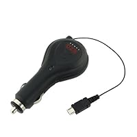 EZOPower Micro-USB Retractable Car Vehicle Charger 1A For Samsung Galaxy S3/S III, Galaxy S2/S II, i9100, i9300 Global unlocked Phone, i535 Verizon, i777, i747 AT&T, T999, T989 T-Mobile Hercules, L710, D710 Sprint Epic Touch 4G, Galaxy Note 2 N7100