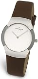 SKAGEN SWISS LADY'S WATCH BROWN STRAP 582SSL