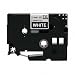 Brother� P-Touch� TZ Standard Adhesive Laminated Labeling Tape, 1/2w, White on Black