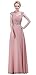BISLU Chiffon A-line Beading Long Bridesmaid Dress Prom Evening Gown