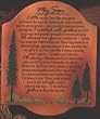 Decorative Wooden Block Inspirational Wall Plaque - My Son: Poetry on Wood Collection