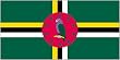 Annin Nylon Dominica Flag, 3-Foot by 5-Foot