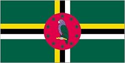 Annin Nylon Dominica Flag, 3-Foot by 5-Foot