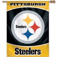NFL Pittsburgh Steelers 27-by-37-Inch Vertical Flag