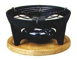 INVICTA - Rechaud A Fondue Mixte + Plateau Bois*