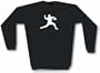Baseball pitcher Men's Sweat Shirt Small-Black