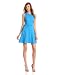 HALSTON HERITAGE Women's Sleeveless Crisscross Neck Detail
