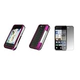 Motorola Backflip MB300 - Premium Purple Rubberized Snap-On Cover Hard Case ....