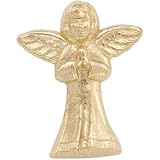 14K Yellow Gold Praying Angel Lapel Pin
