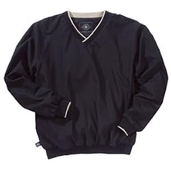 Men's Legend Windshirt for the Golf Enthusiast, Black/light khaki
