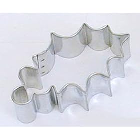 Christmas Cookie Cutter Holly Leaf 3"