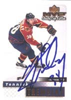 Yannick Tremblay, Atlanta Thrashers, 2000 Upper Deck MVP Stanley Cup Edition Autographed Card