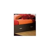 IMAGE OF South Shore 3127-080 Cosmos Twin Mates Kids Bed, Black Onyx