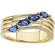18K Yellow Gold Iolite Ring
