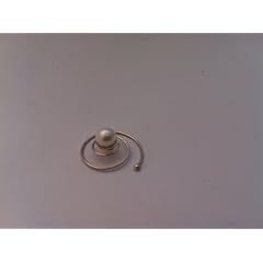 12 Curlies mit Perlen in wei�- Haarschmuck 6mm