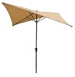 Coolaroo Volare 8' Southern Sunset Contemporary Market Umbrella with 3 position Tilt-Aluminum Pole 339289