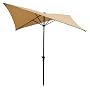 Coolaroo Volare 8 Foot Square Contemporary Market Umbrella with 3 Position Tilt-Aluminum Pole, Southern Sunset