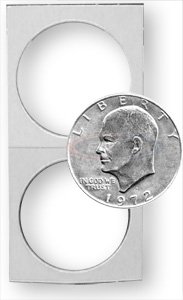 1,000 +100 (1,100) Premium BCW 2X2 Cardboard Coin Holders - Mixed-image