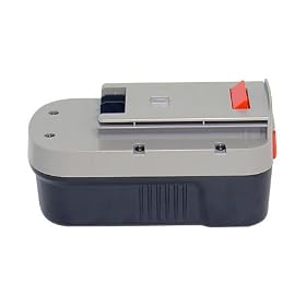 Ni-MH,18.00V,2200mAh,Replacement Power Tools Battery for BLACK & DECKER BD18PSK, BDGL1800, BDGL18K-2, CD182K-2, CD18SFRK, CD18SK-2, CDC180AK, CDC180ASB, CDC18GK2, EPC18CABK, EPC18CAK, FS188F4, GCO18SFB, GLC2500, HP188F2B, HP188F3B, HP188F3K, HPD1800, HPD18K-2, HPG1800, HPG18K-2, NHT518, NPP2018, NPT3118, NS118, NST1810, NST2018, PS182KB, PS18K2, XTC183BK, XTC18BK, Compatible Part Numbers: 244760-00, A18, HPB18, HPB18-OPE (Remark: This Battery Can be charged with original battery charger including 5104635-02)