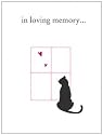 LuxePets LP-ILMC007 In Loving Memory, CAT LIFE SYMPATHY CARDS - 4 PER PACK