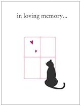 LuxePets LP-ILMC007 In Loving Memory, CAT LIFE SYMPATHY CARDS - 4 PER PACK
