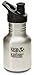Klean Kanteen 12 oz Stainless Steel Water Bottle (Sports Cap 3.0 in Black) - Brushed Stainless