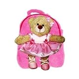 Pecoware / Best Buddy Backpack with Removable Plush - Ballerina Bear in Dress