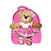 Pecoware / Best Buddy Backpack with Removable Plush - Ballerina Bear in Dress