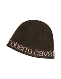 Roberto Cavalli - Roberto Cavalli Brown and Pink Signature Knit Skull Cap