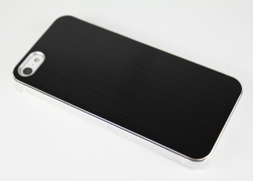 【高級感漂うメタリックケース】iPhone5 アイフォン5用 メタルハードケース [ブラック] IP5-ST-BK