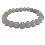 Angelite Bracelet 06 Stretch 8mm Baby Blue Gemstone Crystal Healing