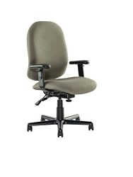 Izzy Performa3 Chair, Mid Back, w/ Arms (Black Fabric)
