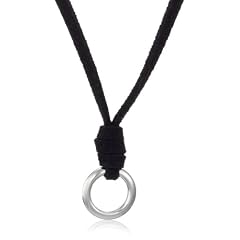 FOSSIL Damen Charms-Collier Wildleder schwarz 75 cm JF85057040