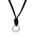 FOSSIL Damen Charms-Collier Wildleder schwarz 75 cm JF85057040