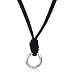 FOSSIL Damen Charms-Collier Wildleder schwarz 75 cm JF85057040