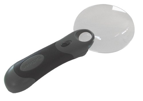 Leselupe 3-fach mit LED Beleuchtung,