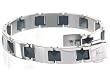 Titanium & Black Ceramic Men's Bracelet