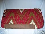 WEAVER MEMORY FOAM FLEECE ORTHOPEDIC WESTERN SADDLE PAD RED AND TAN