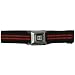 All Products : Ford Burst Seatbelt - Striped Black/Red Web Belt