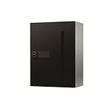 ナスタ　集合住宅用ポスト　前入前出タイプ　KS-MB507S-L-BK　（１戸用・受注生産品）　【郵便ポスト】 ブラック