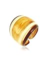 Antica Murrina Veneziana Cuba - Ring aus bernsteinfarbenem und wei&szlig;em Muranoglas