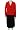 Kasper 2 Piece London Bridge Skirt Suit Poppy Red/Black 6