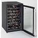 Kitchen & Housewares : Avanti 52-Bottle Undercounter Wine Refrigerator - WC602D (Black / Brushed Chrome) (33.25' H x 20.08' W x 22.84' D)