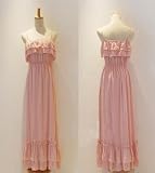 Valentine Gift Idea! SweetLady Long Elegant Cotton Feel Evening Dress/Summer Dress, Multi-layered Design, Three Colors, Price/Piece - Pink Valentine Gift Idea! SweetLady Long Elegant Cotton Feel Evening Dress/Summer Dress, Multi-layered Design, Three Colors, Price/Piece - Pink