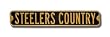 Steelers Country Sign 6 x 36 NFL Football Street Sign
