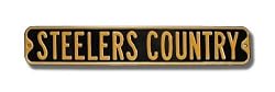 Steelers Country Sign 6 x 36 NFL Football Street Sign